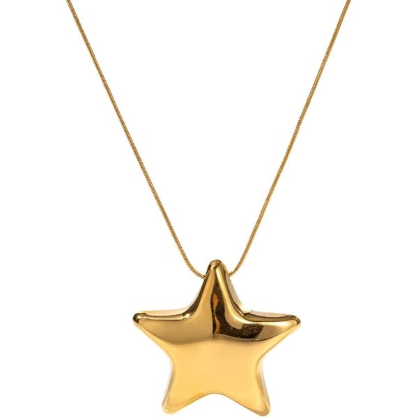 Amazon.com: Sacina Gold-tone Star Necklace, Y2k Emo Grunge
